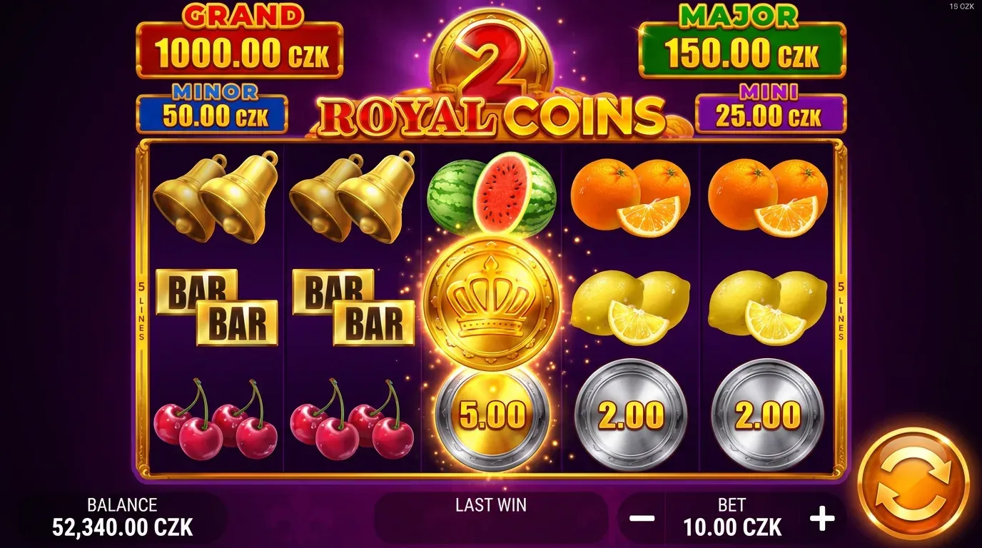 Royal Coins 2 Hold and Win cs CZ play