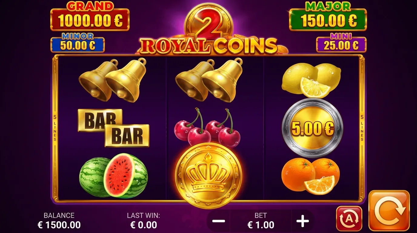 Royal Coins 2 Hold and Win el GR play