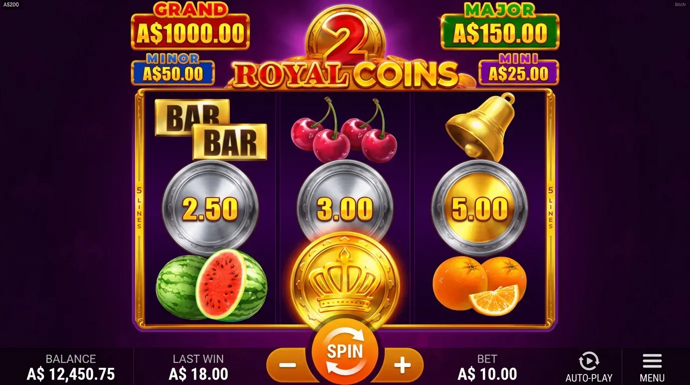 Royal Coins 2 Hold and Win en AU play