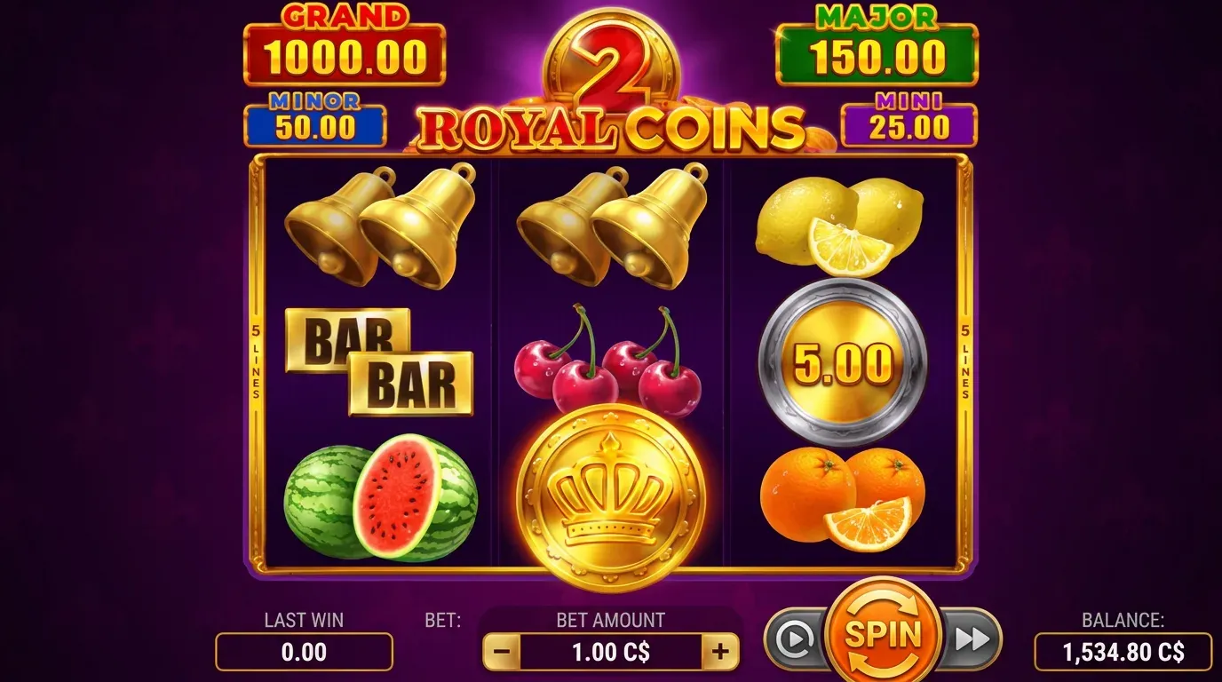 Royal Coins 2 Hold and Win en CA play