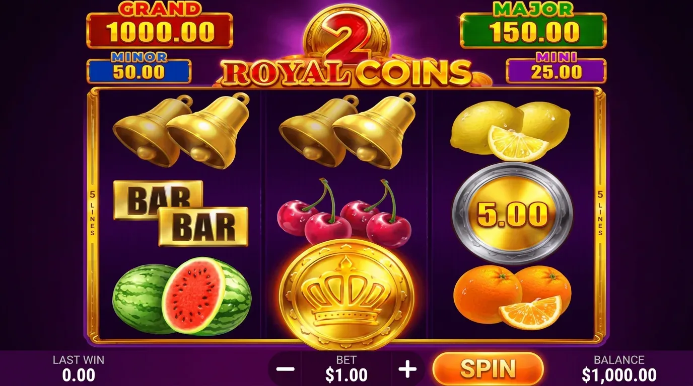 Royal Coins 2 Hold and Win es EC play