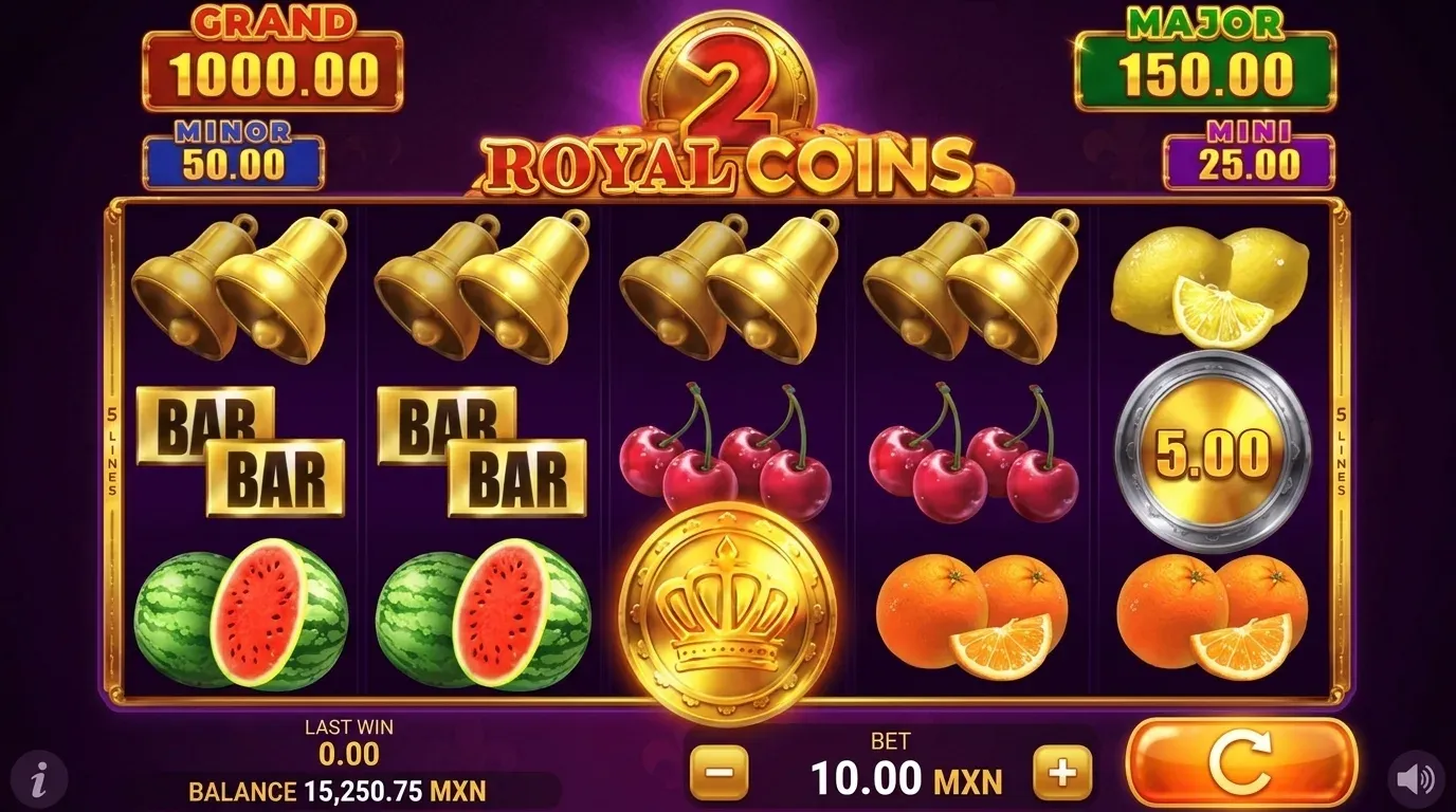 Royal Coins 2 Hold and Win es MX play