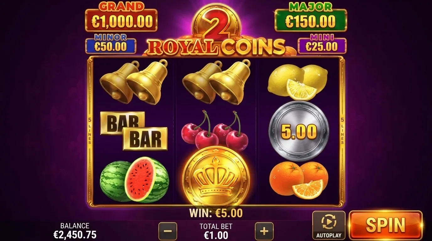 Royal Coins 2 Hold and Win nl NL play